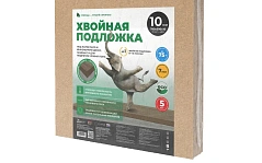 Подложка хвойная Белтермо (Woodeco) 10 мм под паркетную доску и ламинат (4.66 м² в упаковке) бежевый, 1 кв.м.
